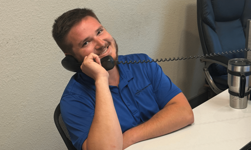 Dustin on the Phone